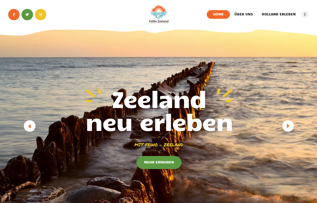FeWo Zeeland - Referenz - WE Webdesign