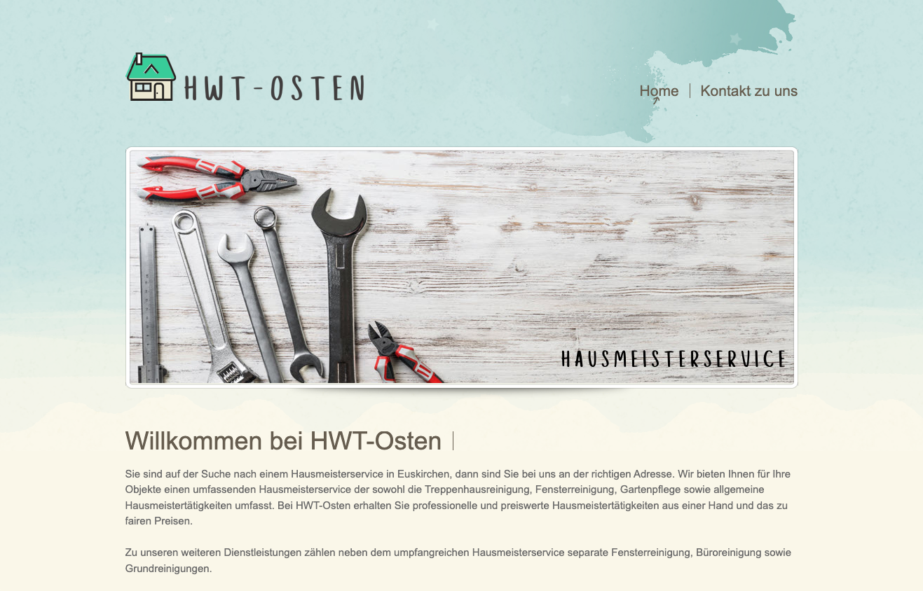 HWT Osten - Referenz - WE Webdesign
