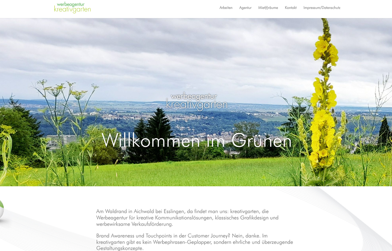 Kreativgarten - Referenz - WE Webdesign