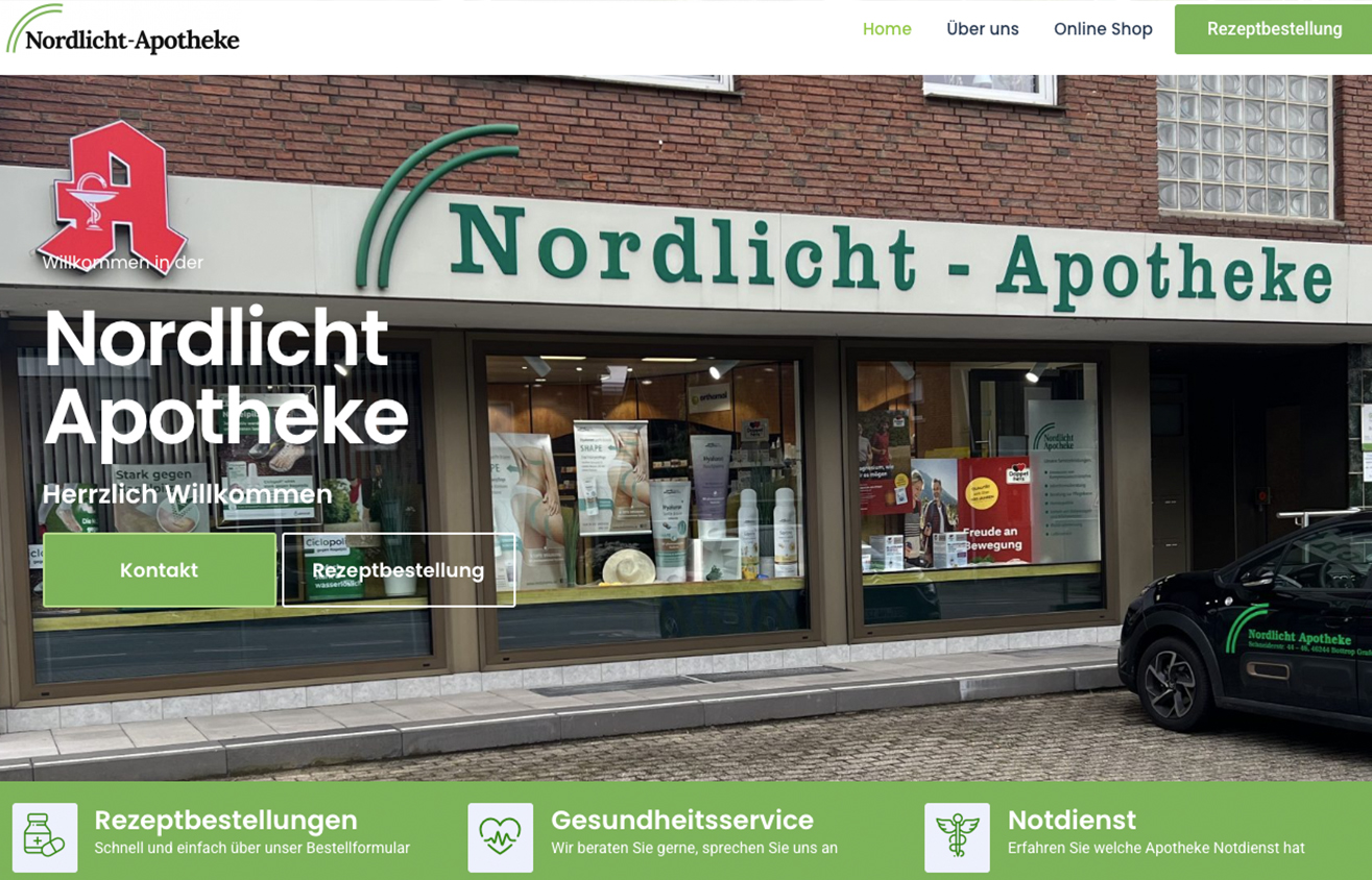 Nordlicht Apotheke - Referenz - WE Webdesign